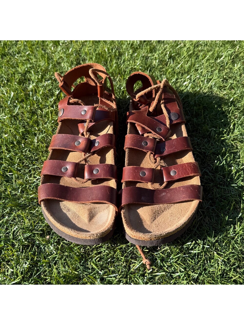 Papillio by Birkenstock Cleo Gladiator Sandals Cognac Brown